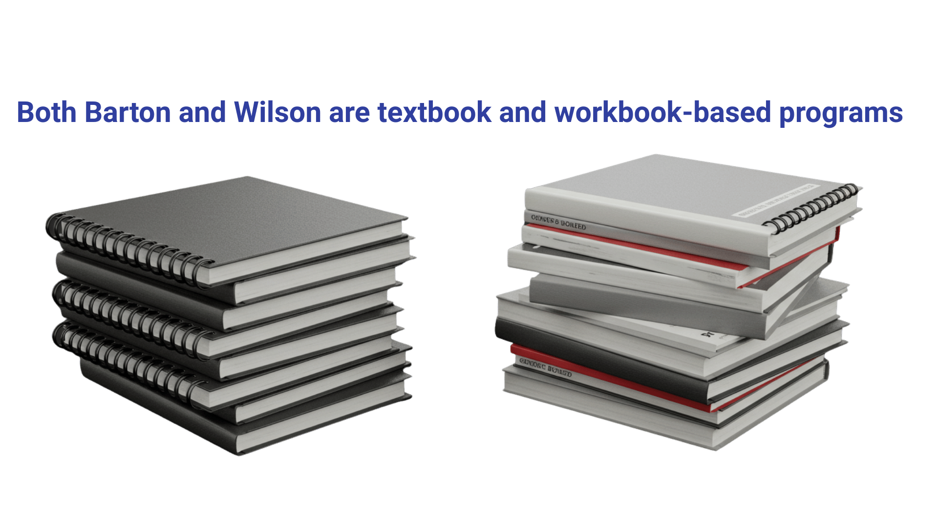 Barton Reading System and Wilson Reading System logos side by side